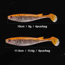 NOEBY 10cm 8g 11.5cm 13.6g Soft Lure Silicone Bait Jigging Wobbler Paddle Tail Drive Shad Artificial Swimbait Pike Leurre Souple