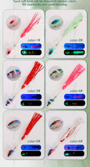 TOLU 100g150g200g250g300g Kabura Bullet Metal Jig Head Squid Assist Hooks Sinking Jigging Lure Bottomship Inchiku Tenya Jig