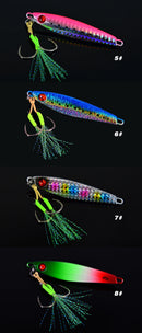 TOLU NEW 3D Printed Eyes Fast Sinking Metal Jig Lure 20g 30g 40g Saltwater Shore Casting Fishing Lure Vertical Metal Jig