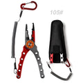 NOEBY Stainless Steel Fishing Pliers Multifunctional Split Ring Remove Hooks Tool Cutting Line Pliers for Sea Fishing Tackles