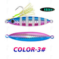 TOLU New 30g/40g/60g/80g Fast Sinking Jigging Fishing Lure Laser Paper Coating Luminous Jig Lure Sea Fishing Trolling Jigging