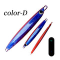 TOLU NEW Slow Sinking Metal Jig 5 Colors 3D Eyes 60g-200g Long Casting Slow Sinking Fall Jigs Saltwater Deepsea Fishing Lure