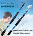 BIUTIFU Telescopic Spinning Casting Mini Fishing Rod 1.8/2.1/2.4m Travel Bastcasting 3-30g Ultralight Carbon Lure Trout Pole