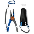 NOEBY Stainless Steel Fishing Pliers Multifunctional Split Ring Remove Hooks Tool Cutting Line Pliers for Sea Fishing Tackles
