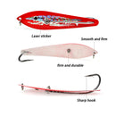 TOLU Big Spoon lure 10/13/16.5/18.1cm Fishing Shaped Metal Sequin Bait Deep Sea Fishing Trolling Boat Jig Lure Trout Bass