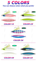 TOLU New 30g/40g/60g/80g Fast Sinking Jigging Fishing Lure Laser Paper Coating Luminous Jig Lure Sea Fishing Trolling Jigging
