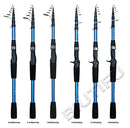 BIUTIFU Telescopic Spinning Casting Mini Fishing Rod 1.8/2.1/2.4m Travel Bastcasting 3-30g Ultralight Carbon Lure Trout Pole