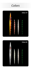 TOLU 150g-500g Fast Sinking Jigging Fishing Lure Laser Paper Coating Luminous Jig Lure Sea Fishing Trolling Jigging