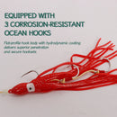 TOLU 100g150g200g250g300g Kabura Bullet Metal Jig Head Squid Assist Hooks Sinking Jigging Lure Bottomship Inchiku Tenya Jig