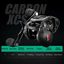 Piscifun Carbon XCS Baitcaster Reel 8kg Drag 156g Baitcasting Fishing Reel 8.1:1 Gear Ratio Dual Brake System Frame Casting Reel