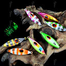 TOLU Slow Bee Slow pitch jig 30g 40g 60g 80g 100g 120g Shore Casting Jigging Spoon Lure Glow Saltwater Fishing Lure WIth Hook
