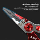 NOEBY Stainless Steel Fishing Pliers Multifunctional Split Ring Remove Hooks Tool Cutting Line Pliers for Sea Fishing Tackles