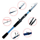 BIUTIFU Telescopic Spinning Casting Mini Fishing Rod 1.8/2.1/2.4m Travel Bastcasting 3-30g Ultralight Carbon Lure Trout Pole