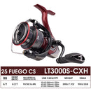 2025 Original DAIWA Fishing Spinning Reel FUEGO CS LT 1000-6000 Fishing Reels 5KG/10KG/12KG Power 5.3:1/6.2:1 Seawater Reels
