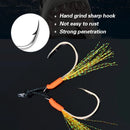 TOLU 10Pcs Metal Jig Tail Assist Hooks 13-22