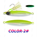 TOLU New 30g/40g/60g/80g Fast Sinking Jigging Fishing Lure Laser Paper Coating Luminous Jig Lure Sea Fishing Trolling Jigging