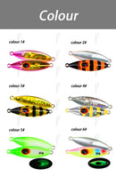 TOLU Slow Bee Slow pitch jig 30g 40g 60g 80g 100g 120g Shore Casting Jigging Spoon Lure Glow Saltwater Fishing Lure WIth Hook