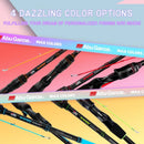 Original Abu garcia Rainbow Fishing Rod 4 colors 2 parts Lure Fishing Rod