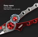 NOEBY Stainless Steel Fishing Pliers Multifunctional Split Ring Remove Hooks Tool Cutting Line Pliers for Sea Fishing Tackles