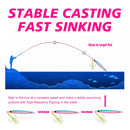 TOLU 2024 New 40g/60g/80g Fast Sinking Jigging Fishing Lure Laser Paper Coating Luminous Jig Lure Sea Fishing Trolling Jigging