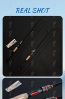 TOLU  Double Tips New Shadow Fishing Rod Spinning/Casting 1.8/2.1/2.4M 2 Sections M/ML Lure Weight 4-28g For Carp Bass Fishing