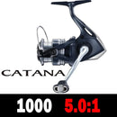 SHIMANO CATANA Spinning Fishing Reel 3+1BB Metal Spool G-Free Body and Propulsion Line Management System