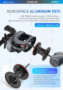 ABU Garcia Original Max Elite Baitcasting Fishing Reel 9/1BB Gear Ratio 7.1:1 Net Weight 152g Max Drag 5kg Magnetic Break System