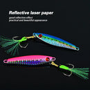 TOLU NEW 3D Printed Eyes Fast Sinking Metal Jig Lure 20g 30g 40g Saltwater Shore Casting Fishing Lure Vertical Metal Jig