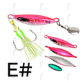 TOLU 2024 Spin Tail Metal Jig Fishing Lure 20g 30g 40g 60g Spinner Shad Metal Vib Casting Shore Jig Bait Copper Blade Spoon Bass