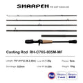 PURELURE SHARPEN Soft Lure Long Spinning and Casting XF/MF Action Rods FUJI Components Bass Pike Rod Fishing Rod Spinning Reel