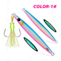 TOLU 2024 New 40g/60g/80g Fast Sinking Jigging Fishing Lure Laser Paper Coating Luminous Jig Lure Sea Fishing Trolling Jigging