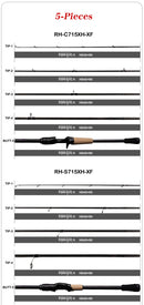 PURELURE SHARPEN Soft Lure Long Spinning and Casting XF/MF Action Rods FUJI Components Bass Pike Rod Fishing Rod Spinning Reel