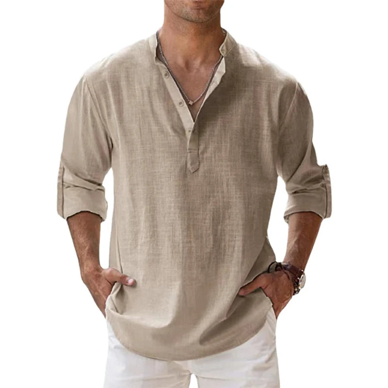 Sant'Elite Long Sleeve Linen Shirts [BUY 2 GET 3 FREE]