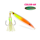 TOLU New 30g/40g/60g/80g Fast Sinking Jigging Fishing Lure Laser Paper Coating Luminous Jig Lure Sea Fishing Trolling Jigging