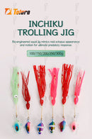 TOLU 100g150g200g250g300g Kabura Bullet Metal Jig Head Squid Assist Hooks Sinking Jigging Lure Bottomship Inchiku Tenya Jig