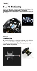 SHIMANO Original 21 CURADO BFS XG Baitcasting Fishing Reel 8.2:1 7+1BB Max Drag 3.5KG Finesse Tune Break System Micromodule Gear