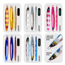TOLU NEW Slow Sinking Metal Jig 5 Colors 3D Eyes 60g-200g Long Casting Slow Sinking Fall Jigs Saltwater Deepsea Fishing Lure