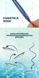 TOLU 2024 NEW 3D Printed Fast Sinking Metal Jig Lure 20g-130g With Spool Saltwater Shore Casting Fishing Lure Vertical Metal Jig