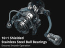 KastKing Kestrel Spin Finesse System Spinning Reel 4.5KG Max Drag 10BB+1RB 6.2:1 Gear Ratio 131g Weight Fishing Reel