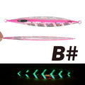 TOLU NEW Slow Sinking Metal Jig 120g 150g 200g 250g 300g Long Casting Slow Sinking Fall Jigs Saltwater Deepsea Fishing Lure