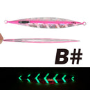 TOLU NEW Slow Sinking Metal Jig 120g 150g 200g 250g 300g Long Casting Slow Sinking Fall Jigs Saltwater Deepsea Fishing Lure
