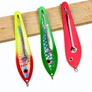 TOLU Big Spoon lure 10/13/16.5/18.1cm Fishing Shaped Metal Sequin Bait Deep Sea Fishing Trolling Boat Jig Lure Trout Bass