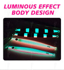 TOLU 2024 New 40g/60g/80g Fast Sinking Jigging Fishing Lure Laser Paper Coating Luminous Jig Lure Sea Fishing Trolling Jigging