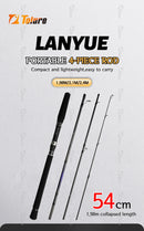 TOLU Original New LANYUE High-Performance 4 Sections Jigging Spinning Fishing Rod 1.98/2.1M/2.4M H Action Lure Weight 10-68g