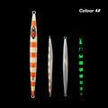 TOLU 150g-500g Fast Sinking Jigging Fishing Lure Laser Paper Coating Luminous Jig Lure Sea Fishing Trolling Jigging