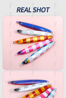 TOLU NEW Slow Sinking Metal Jig 5 Colors 3D Eyes 60g-200g Long Casting Slow Sinking Fall Jigs Saltwater Deepsea Fishing Lure