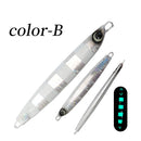 TOLU NEW Slow Sinking Metal Jig 5 Colors 3D Eyes 60g-200g Long Casting Slow Sinking Fall Jigs Saltwater Deepsea Fishing Lure