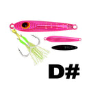 TOLU 2024 New 40g 60g 80g 100g Flat Slow Sinking Hard Metal Jigs Japan Laser Skin Tuna Fishing Jig Lure Saltwater With Hooks