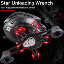 Sougayilang 1.8-2.4m Casting Fishing Combo Telescopic Fishing Rod and 7.2:1 High Speed Fishing Reel with 150M Line Pesca