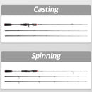 KastKing Max Steel Rod Carbon Spinning Casting Fishing Rod with 1.80m 2.13m 2.28m 2.4m Baitcasting Rod for Bass Pike Fishing